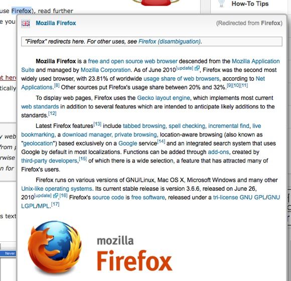 wikipedia plugin firefox
