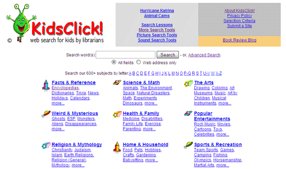 list of search engines for kids