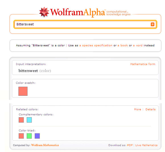 wolfram alpha search engine