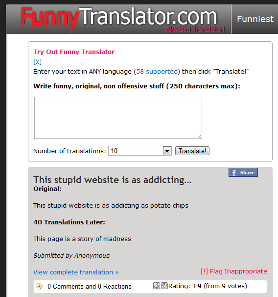 funny translator