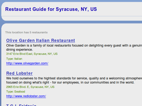 view any restaurant menus