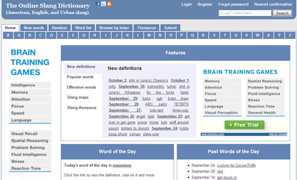 online slang dictionary