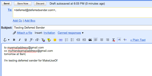 email reminder service