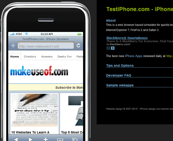 how site looks on iphone