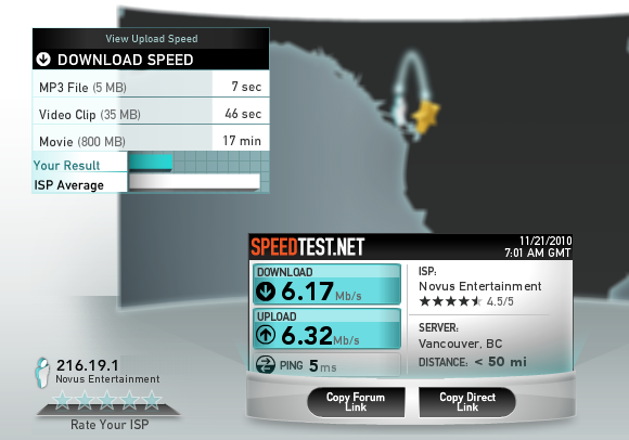 broadband speed test