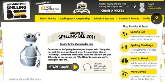 spelling bee quizzes