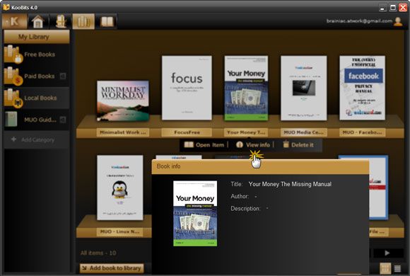 manage ebook collection