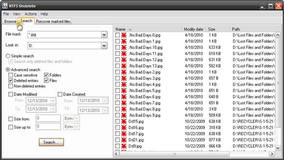 NTFS Undelete - The Rescue Act When You Want To Recover A Deleted File [Windows]