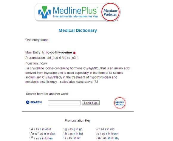 online medical dictionary encyclopedia