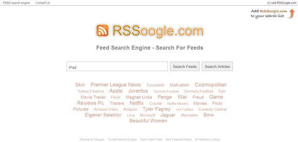 rss feed search engine