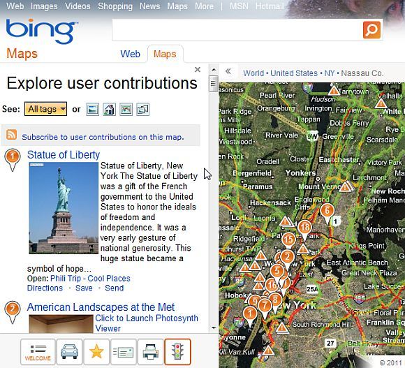 bing search maps