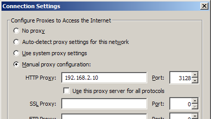 how to set up proxy server in ubuntu linux