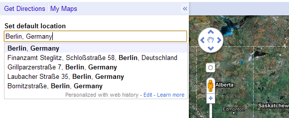 google map search