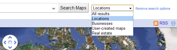 google map search function