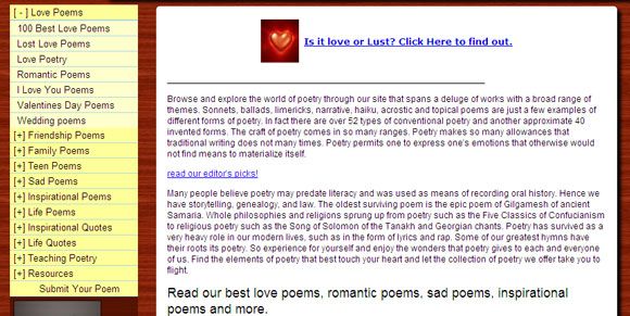 free valentine poems