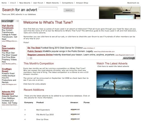 musica de comerciales