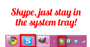how to unpin skype from taskbar