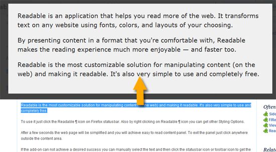 easy to read web pages