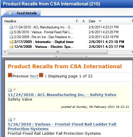 product recall alerts