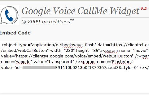 wordpress voicemail widget