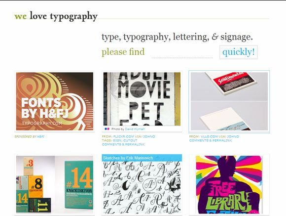 typography web application