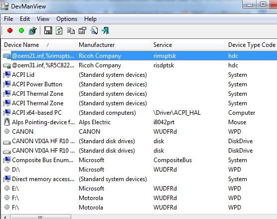 system device manager