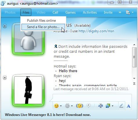 download msn messenger with video call
