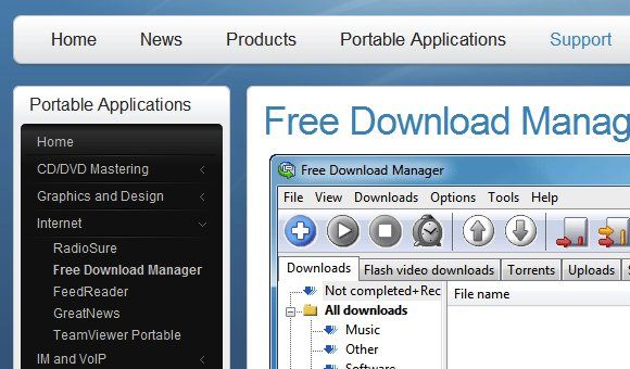 portable apps download manager