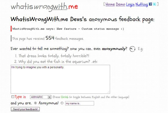 anonymous feedback website