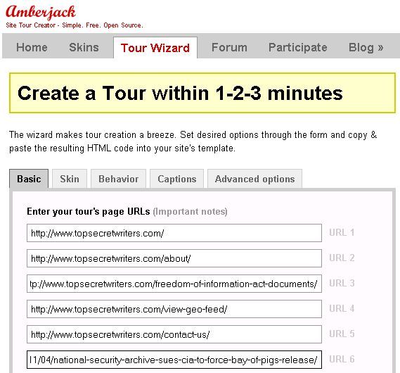 create website tours