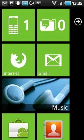 turn android phone into windows 7 phone