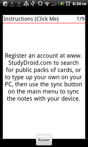 flash cards for android