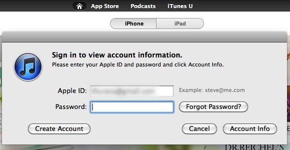 itunes account without credit card