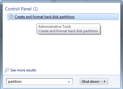 extend partition windows 7