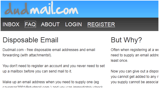 receive emails anonymously
