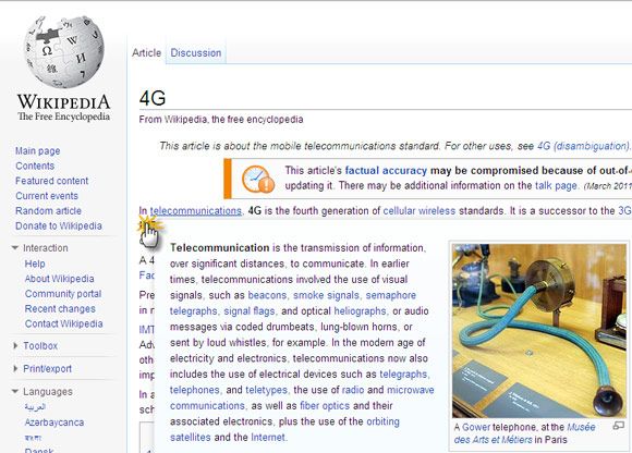 wikipedia extension chrome
