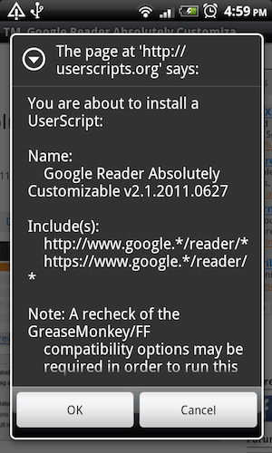 android greasemonkey