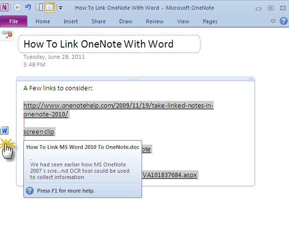 connect onenote
