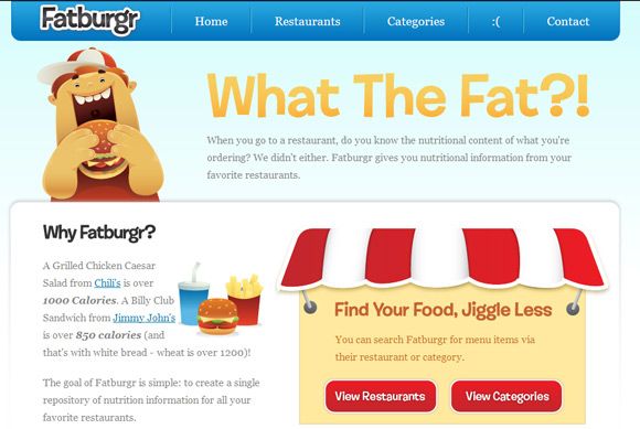 nutritional information site