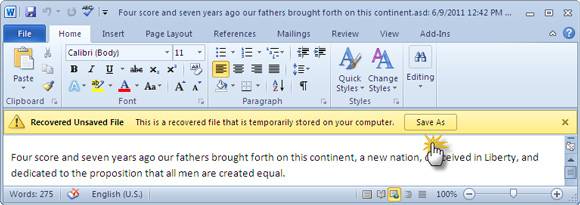 Microsoft word recover document mac