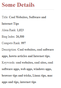 technologies used by a website