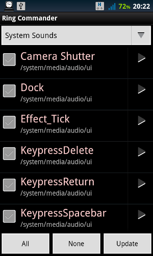 manage ringtones android