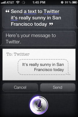 How To Update Your Twitter & Facebook Status With Siri [iPhone 4S]