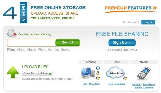 file sharing websites