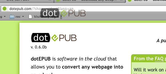 convert webpages to ebook