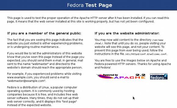 Running A Basic Apache Web Server