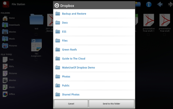 dropbox on android