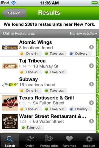 iphone pizza application