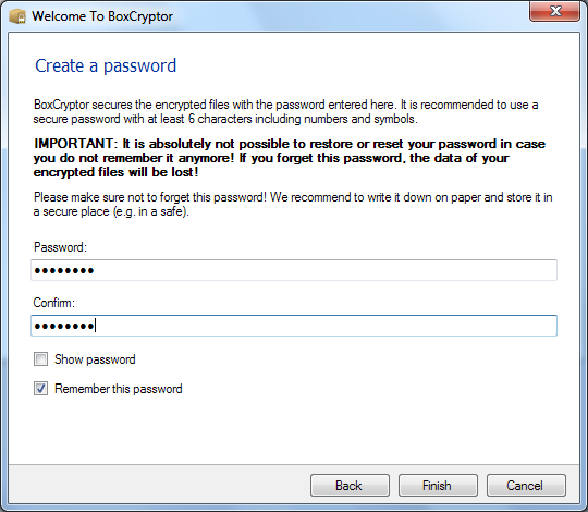 how to encrypt dropbox files