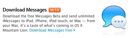 apple messages beta